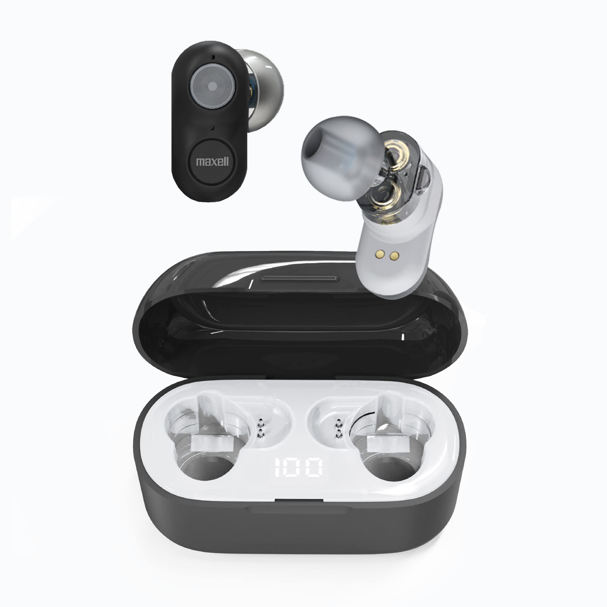 Maxell 199652 True Wireless Earbuds - High-Fidelity Sound for Music Lovers
| Maxell 199652 Earbuds - Long Playtime and