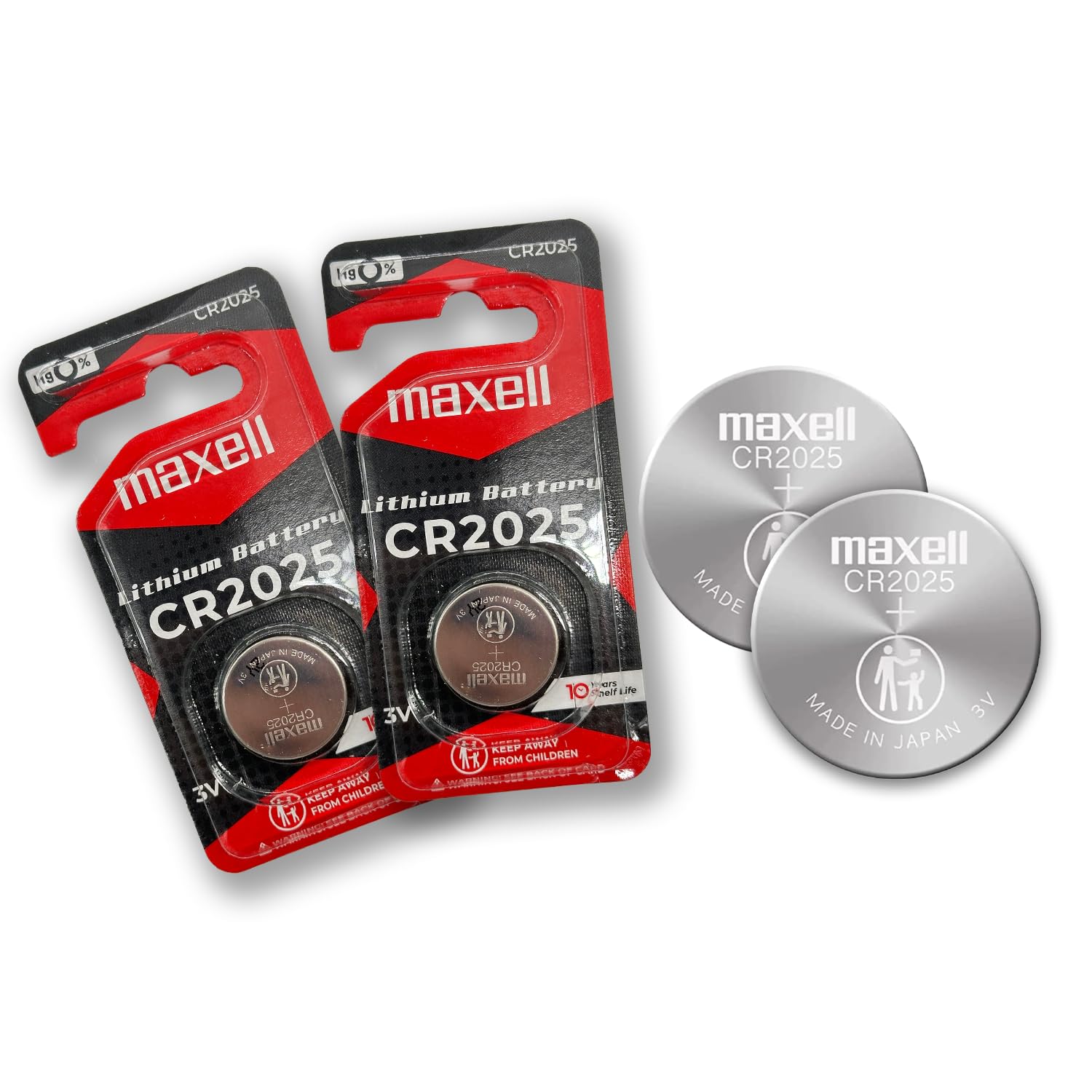 MAXELL CR2025 3 Volt Lithium Batteries for Electronics Hologram Package
| MAXELL CR2025 3 Volt Lithium Batteries (2 Pac