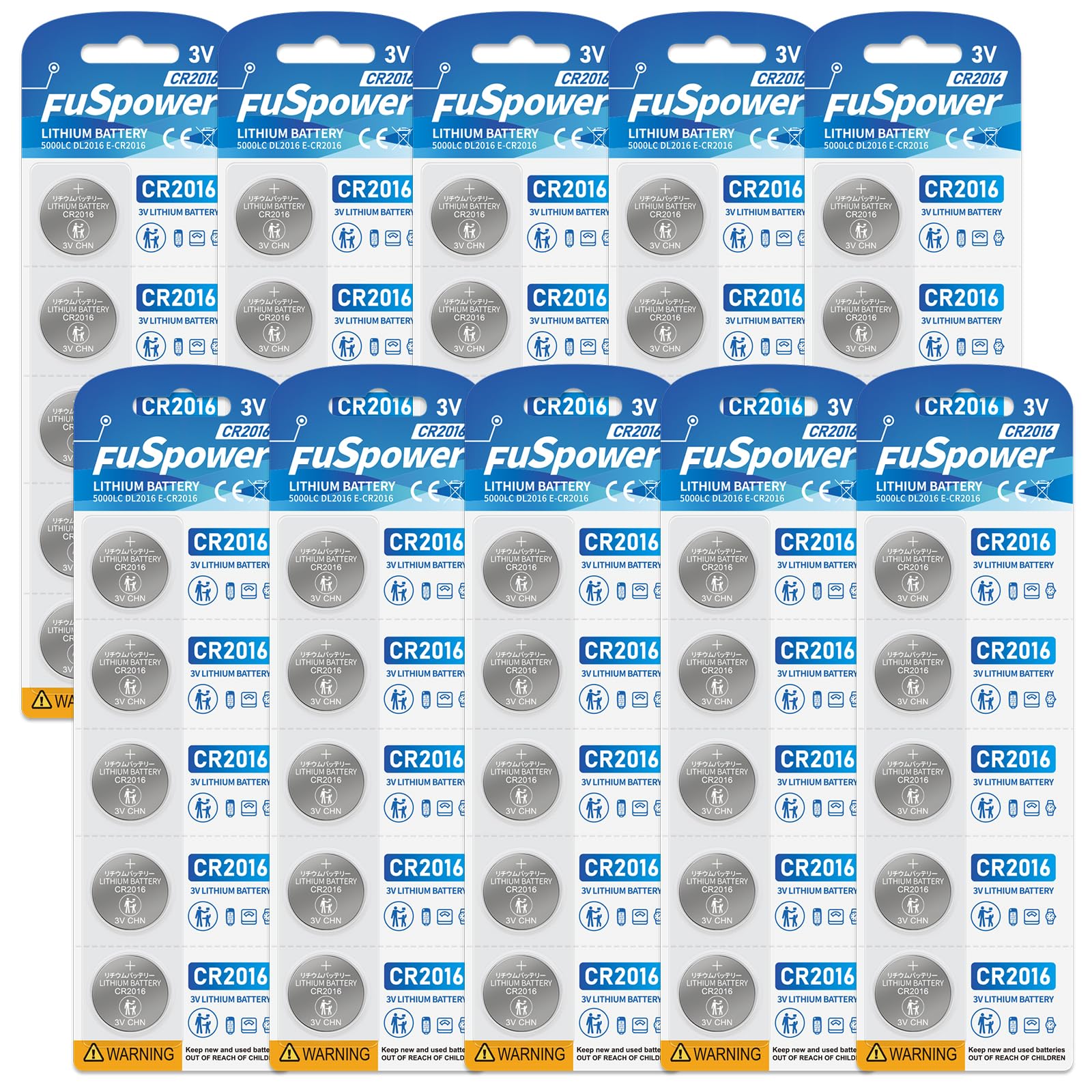 CR2016 Battery for Keyless Remote Dogs Collar Garage Door Opener 50pcs\
CR2016 Lithium Batteries for Keyless Remote Dogs